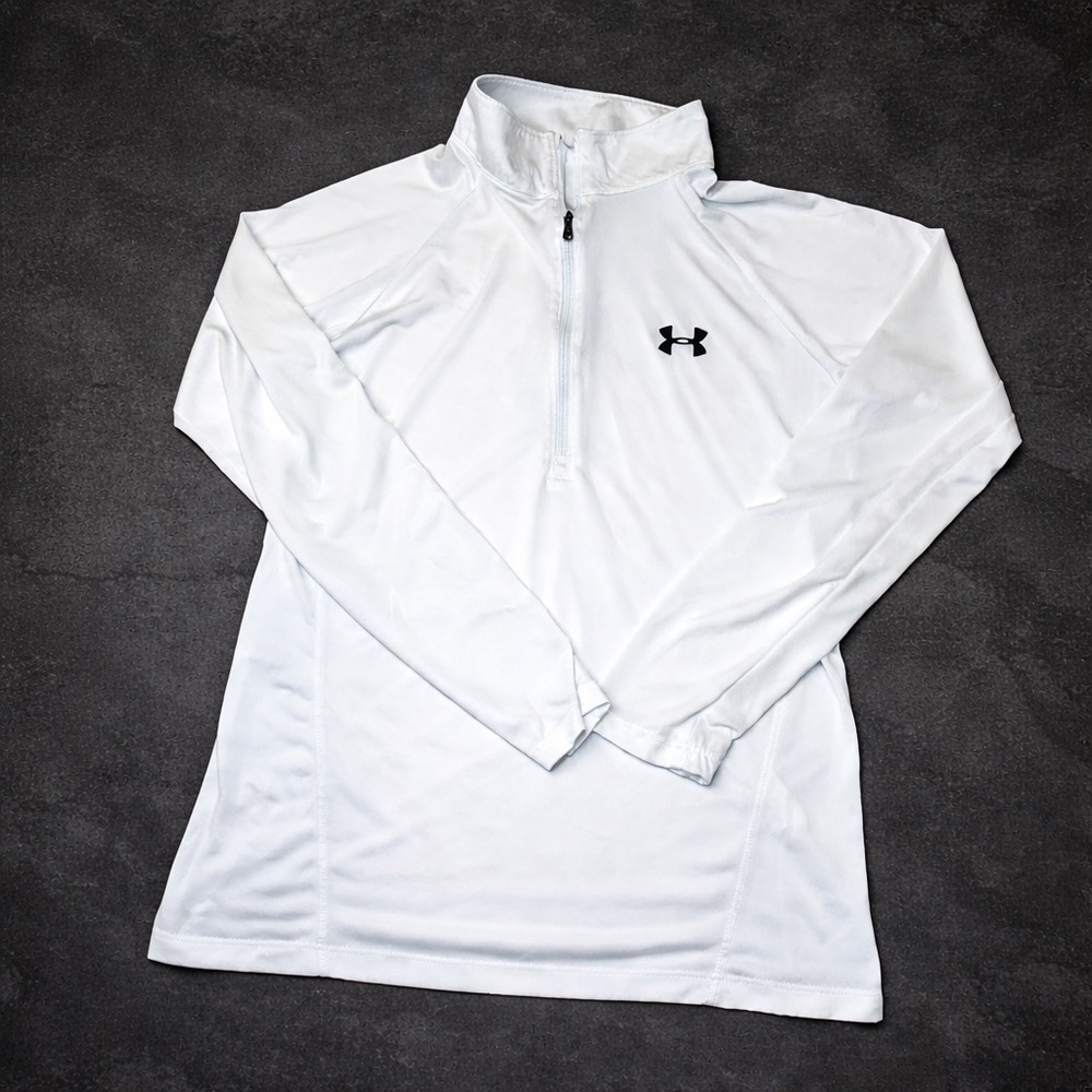 Sold..Under Armour HeatGear Women’s 1/4 Zip Pullover Long Sleeve Size L